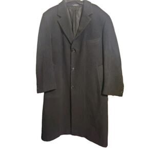 Lauren Ralph Lauren Men Wool Cashmere Italy Trench Long Overcoat Old Money Class